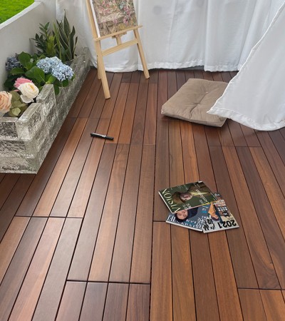 阳台地板自铺地面铺设户外露天家用改造实木重蚁木防腐木地板 阳台地板自铺地面铺设户外露天家用改造实木重蚁木防腐木地板