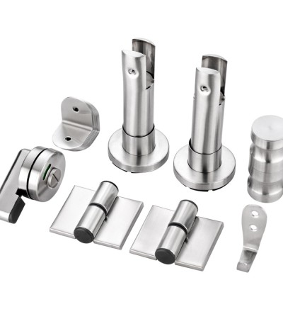 卫生间隔断五金配件304不锈钢厕所隔板配件平门叠门套装 卫生间隔断五金配件304不锈钢厕所隔板配件平门叠门套装