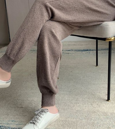 针织纯羊毛裤子女休闲铅笔裤 针织纯羊毛裤子女休闲铅笔裤