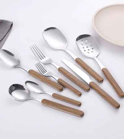 Stainless steel knife, fork, spoon, Western tableware set, kitchen utensils Stainless steel knife, fork, spoon, Western tableware set, kitchen utensils