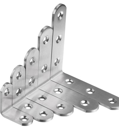 加厚不锈钢角码支架三角铁支撑架桌椅床加固安装五金直片连接 加厚不锈钢角码支架三角铁支撑架桌椅床加固安装五金直片连接