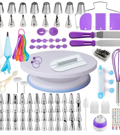 Cake Turntable Flower Mouth Baking Tool Set Cake Turntable Flower Mouth Baking Tool Set