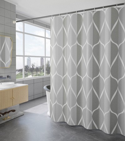 Simplified waterproof shower curtain, thickened polyester shower curtain fabric, bathroom curtain Simplified waterproof shower curtain, thickened polyester shower curtain fabric, bathroom curtain