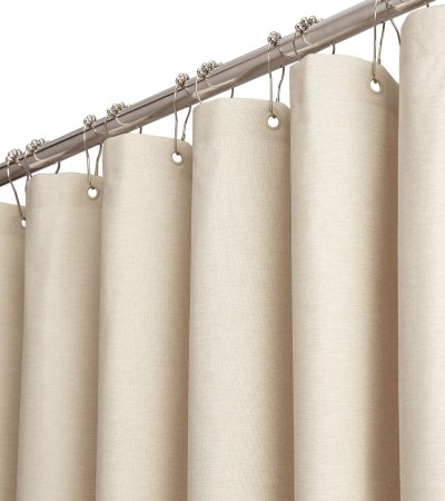 Imitation linen Nordic waterproof shower bathroom thickened partition curtain shower curtain Imitation linen Nordic waterproof shower bathroom thickened partition curtain shower curtain