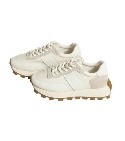 Leather sneakers for women with thick soles increase Leather sneakers for women with thick soles increase