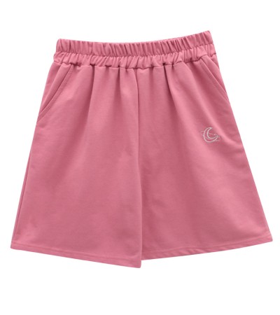 刺绣短裤女夏新款韩版宽松紧腰高腰阔腿 刺绣短裤女夏新款韩版宽松紧腰高腰阔腿