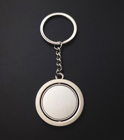 Round, rotating keychain Round, rotating keychain