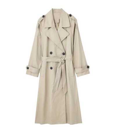 Women's double-breasted mid-length trench coat Women's double-breasted mid-length trench coat