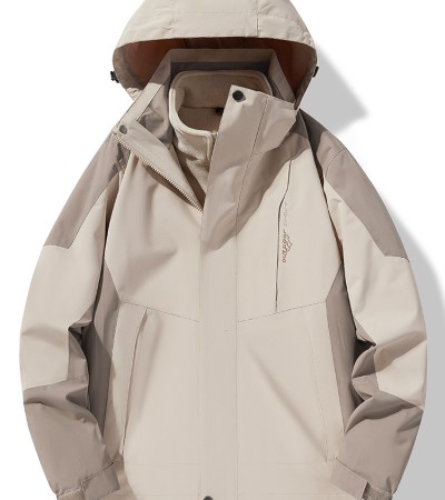 Hooded waterproof jacket