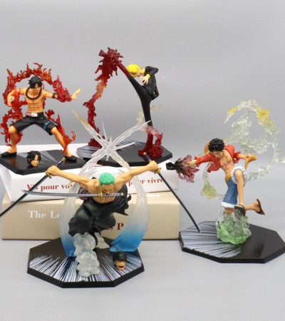 海贼火拳王路飞艾斯鬼斩索隆恶魔风腿山治动漫手办周边模型摆件 海贼火拳王路飞艾斯鬼斩索隆恶魔风腿山治动漫手办周边模型摆件