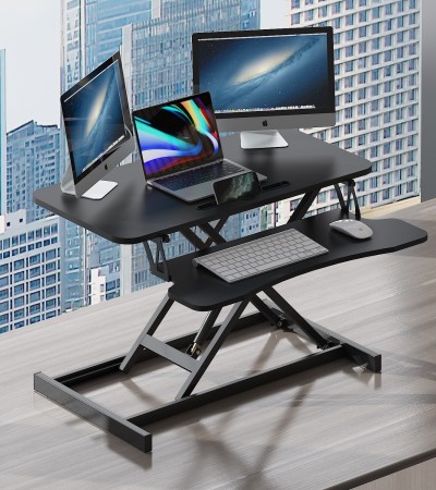 站立笔记本台式折叠电脑桌办公桌上增高架可升降桌移动站着工作台 站立笔记本台式折叠电脑桌办公桌上增高架可升降桌移动站着工作台