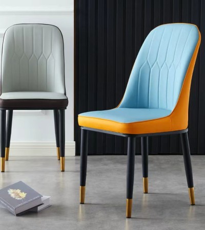 现代餐椅简约休闲椅子北欧轻奢酒店靠背金属化妆凳子批发桌椅皮椅 现代餐椅简约休闲椅子北欧轻奢酒店靠背金属化妆凳子批发桌椅皮椅