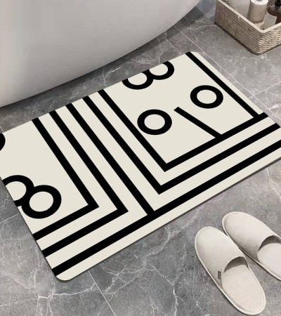 几何简约软硅藻泥地垫家用卫生间浴室吸水垫入户门垫脚垫地毯 几何简约软硅藻泥地垫家用卫生间浴室吸水垫入户门垫脚垫地毯