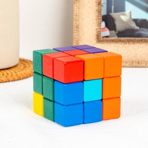 Luban suo soma building block cube tetris 3d puzzle tangram children's early education benefit smart toy Luban suo soma building block cube tetris 3d puzzle tangram children's early education benefit smart toy