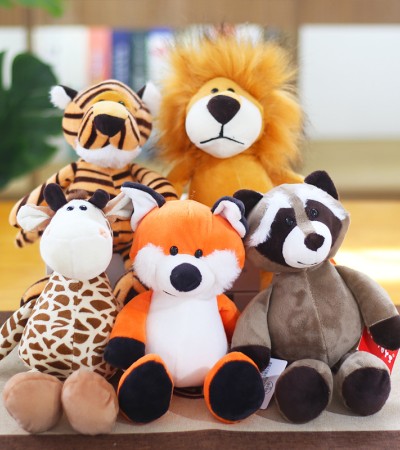 森林动物玩偶毛绒玩具大象猴子老虎狮子长颈鹿公仔儿童礼物品批发 森林动物玩偶毛绒玩具大象猴子老虎狮子长颈鹿公仔儿童礼物品批发
